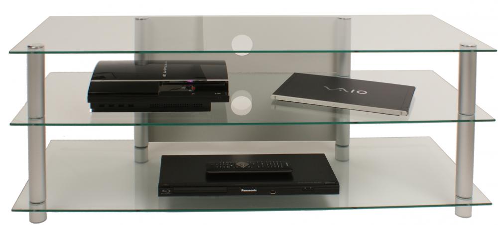 breites TV-Hifi-Glasrack