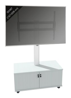 90 Zoll TV-Standfuß mit Laufrollen