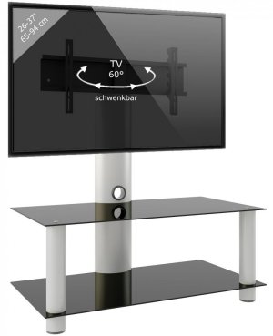 günstiger Fernseher-Standfuss mit Laufrollen