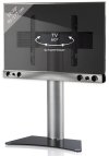 Flatscreen-Standfuß mit Soundbarhalterung