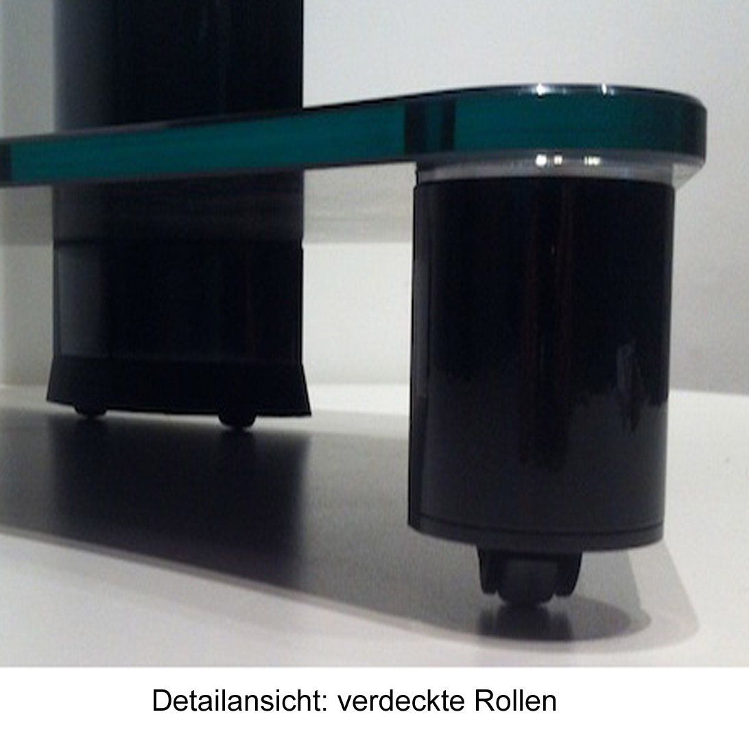 TV-Standfuß mit robuster Glasbodenplatte