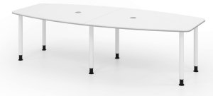 Konferenztisch für 8 bis 10 Personen weiß 