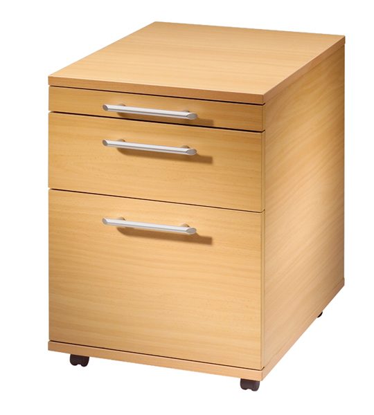 hochwertiger Büro-Rollcontainer mit DIN A4-Hängeregistratur