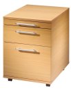 hochwertiger Büro-Rollcontainer mit DIN A4-Hängeregistratur