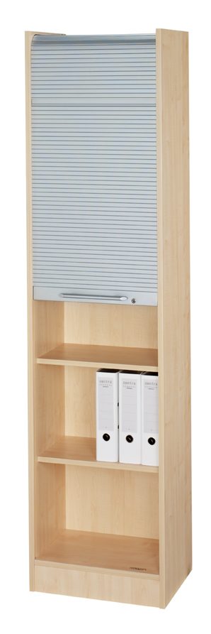 abschließbarer Rolladentüren-Büroschrank 2 Meter hoch