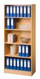 Büroregal-Aktenschrank melaminbeschichtet in Buche-Optik