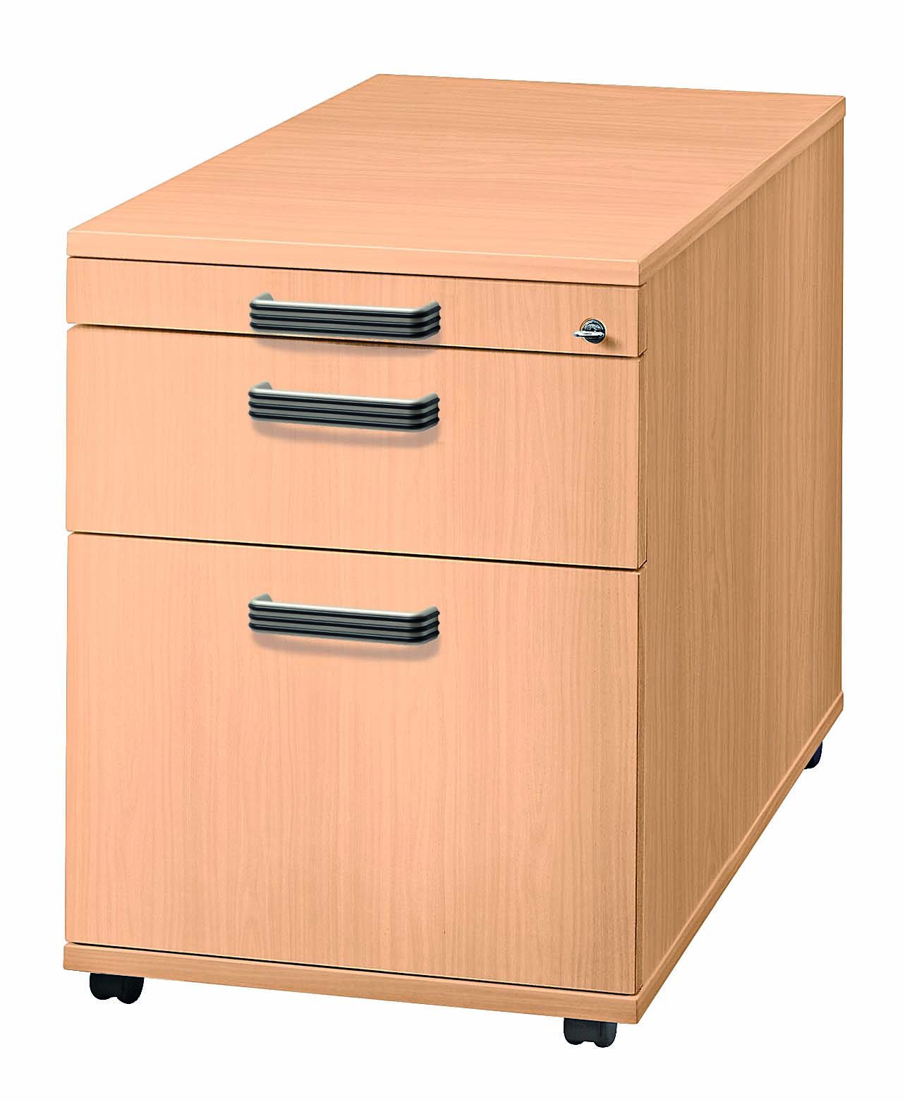 abschließbarer Hängeregister-Untertischcontainer