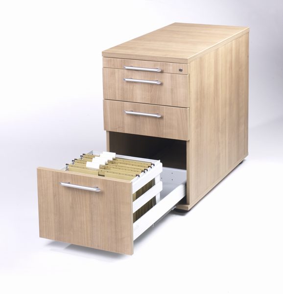 abschließbarer Hängeregister-Schreibtischcontainer