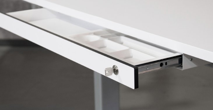 abschließbare Schreibtisch-Untertischschublade Einbau nachträglich