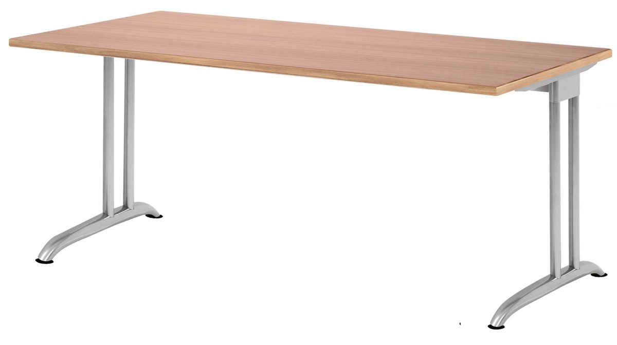 preiswerter Schreibtisch Tischplatte mit aufklappbarer Kabelwanne
