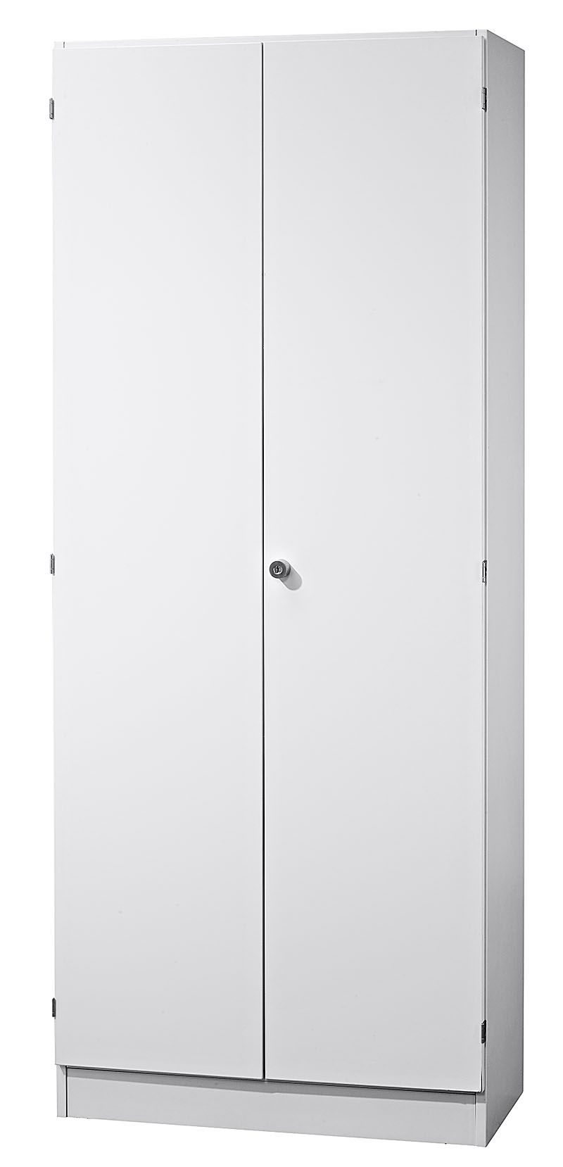 abschließbarer Aktenschrank wei&szlig; in 5 Ordnerhöhen  80 x 200 cm
