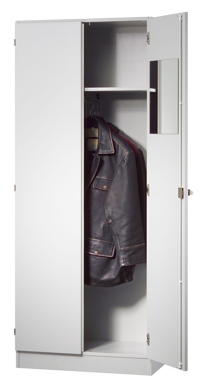 Robuster abschließbarer Garderobenschrank fürs Büro