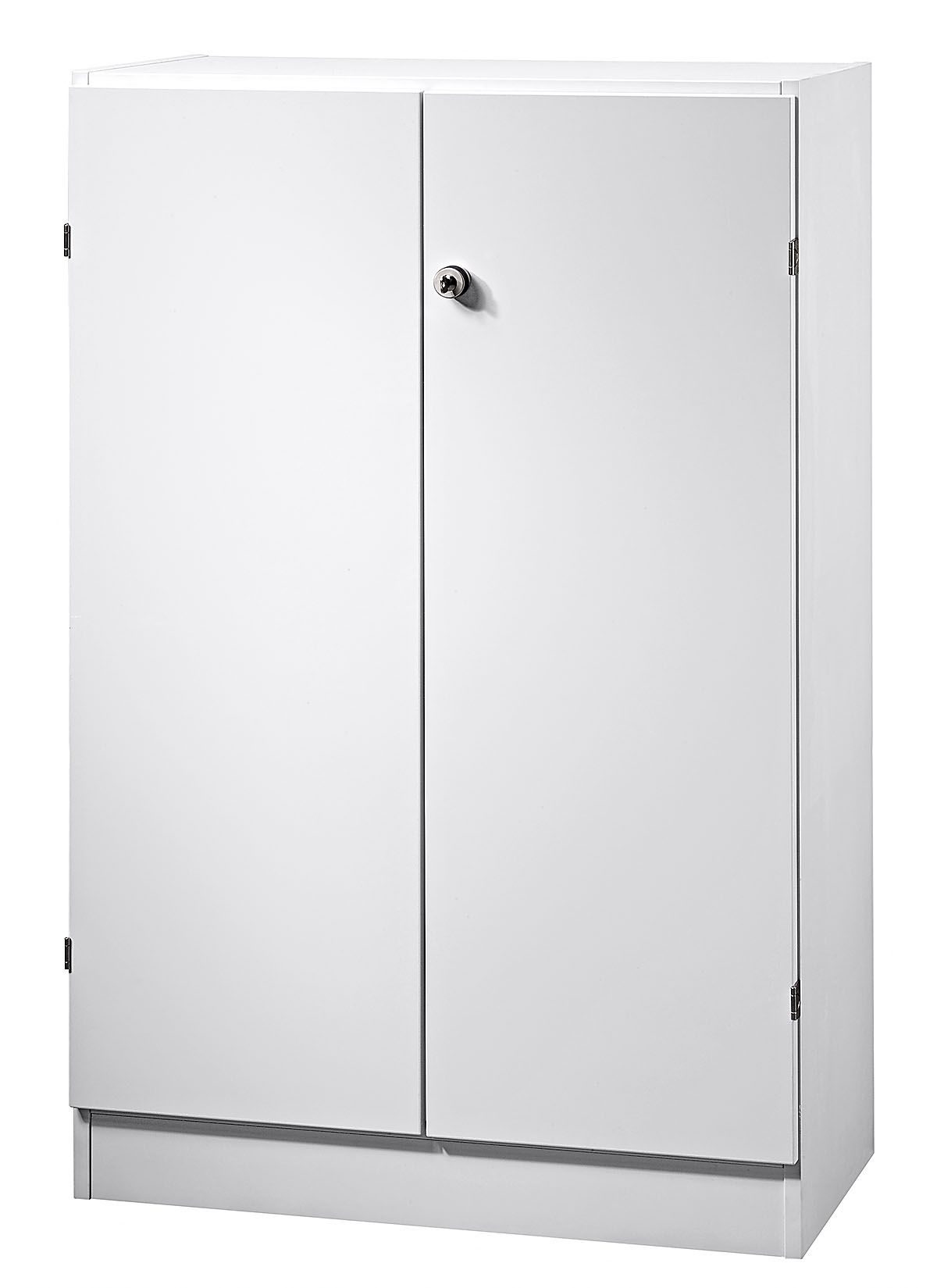 weißer Büroschrank Breite x Höhe = 80 x 127 cm  3 Ordnerhöhen