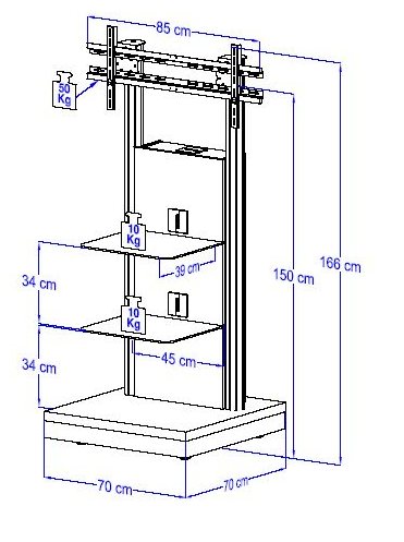 Standfuß für Flachbildschirme