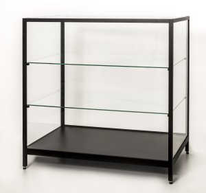 robuste Thekenvitrine aus bruchfestem Sicherheitsglas
