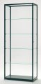 robuste Glasvitrine Aluminiumprofile schwarz