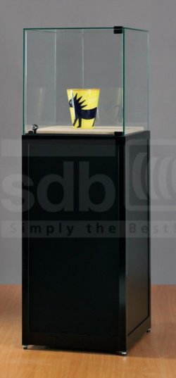 Museumsvitrine mit abschließbarer Glashaube bruchfest