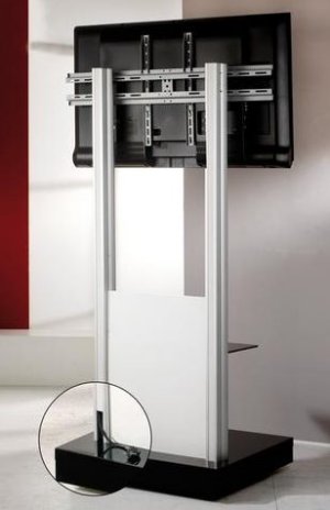 Standfuß für Flachbildschirme mit schwenkbarer Flatscreenhalterung