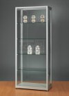 Glasvitrine staubdicht 80x40x200 cm