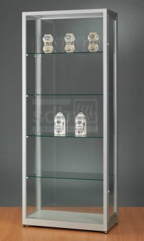 abschließbare und staubdichte Schrankvitrine 80 x 40 x 200 cm