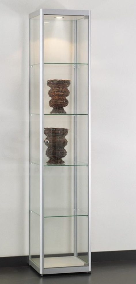 preiswerte Ladenvitrine abschließbar mit Deckenspots