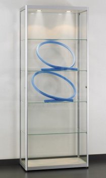 elegante Schrankvitrine mit LED-Deckenbeleuchtung