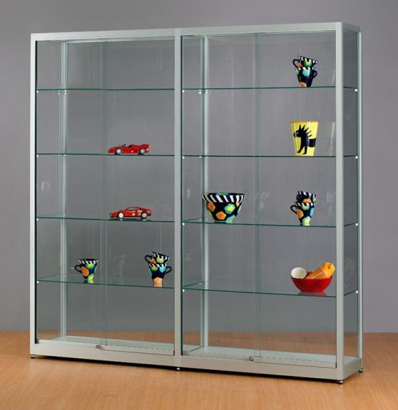 abschließbarer Vitrinenschrank Sicherheitsglas