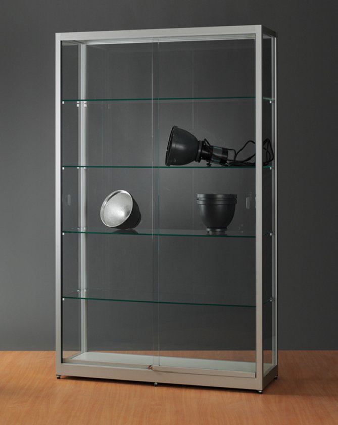 Schrankvitrine 120 x 40 x 197 cm sicher abschließbar