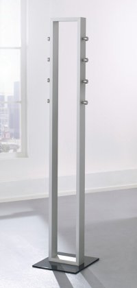 moderne Standgarderobe mit einem formschönen Aluminium-Rahmen