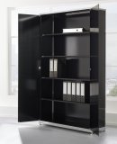 Design-Metallschrank mit Klapptüren