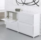 Design-Metallschrank mit Klapptüren