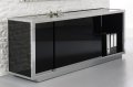 Alu-Schwarzglas-Sideboard