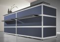 leicht aufbaubare Empfangstheke für den Messestand