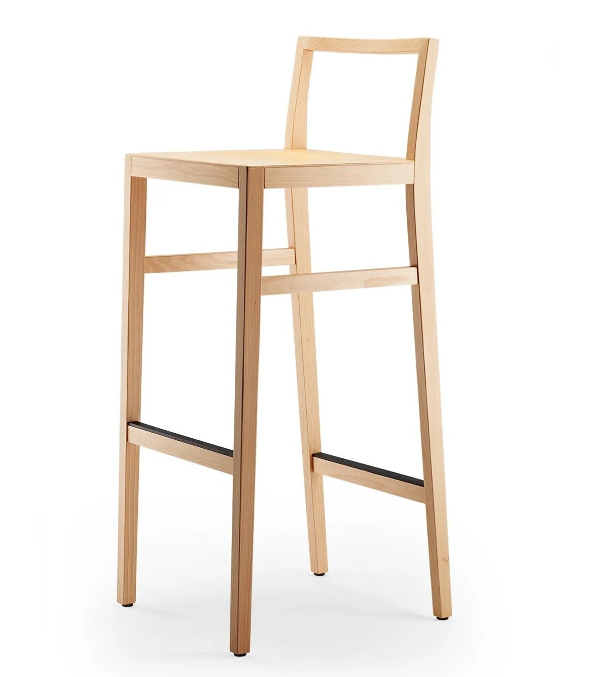 besonders robuster Barhocker aus Massivholz