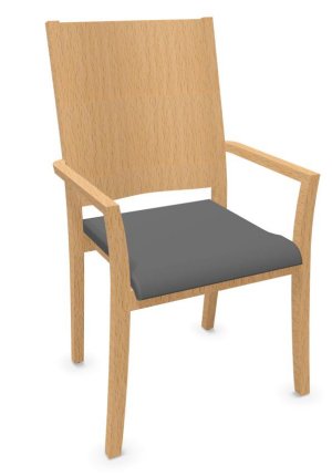 langlebiger Wartezimmer-Stuhl bis 200 kg belastbar