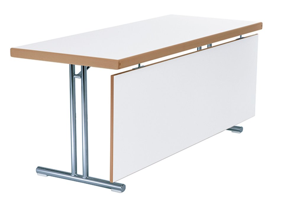einklappbarer Konferenz- / Seminartisch mit Knieraumblende