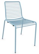 hellblauer Outdoor-Bistrostuhl