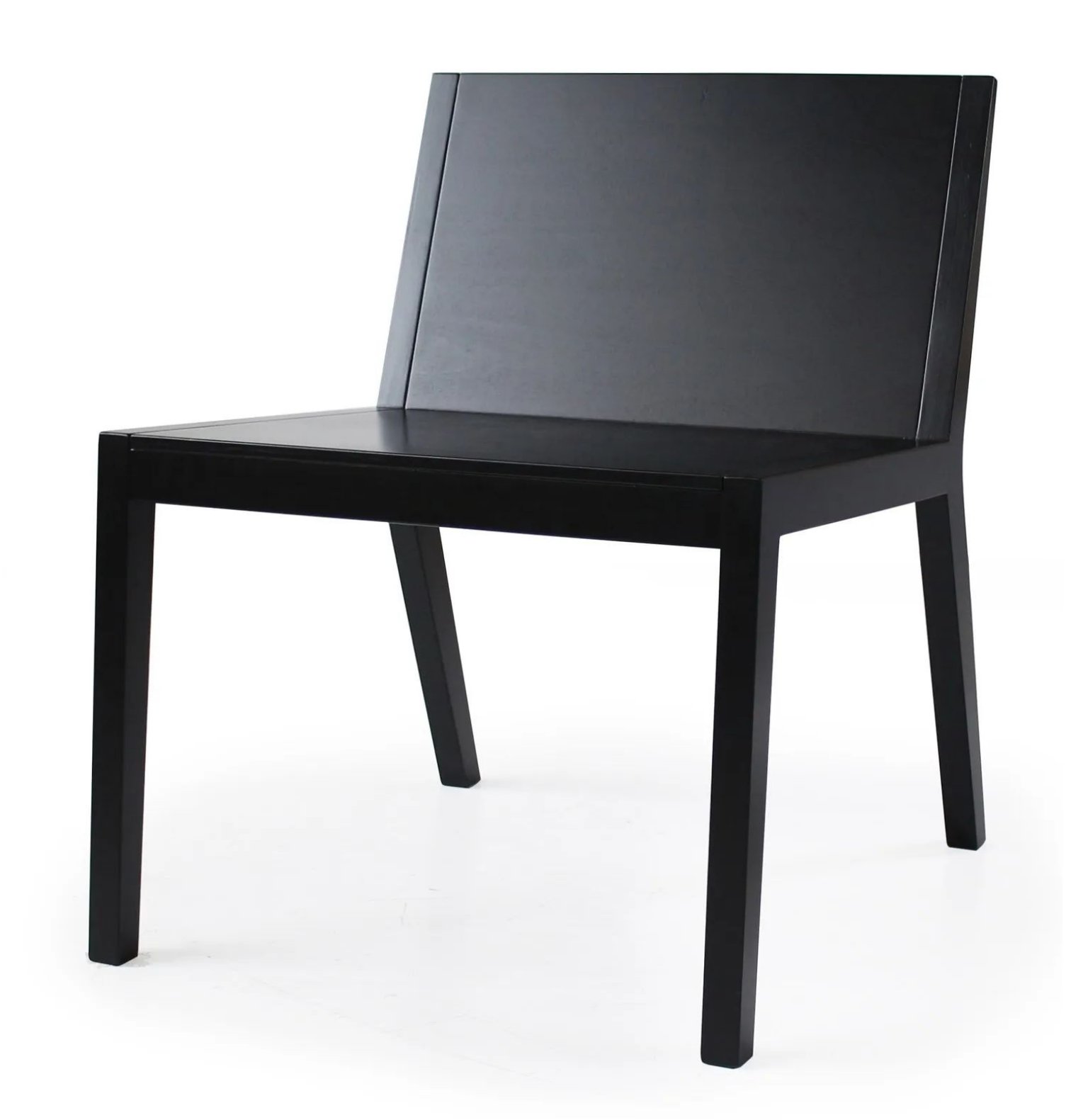 schwarze Esstisch-Holzbank