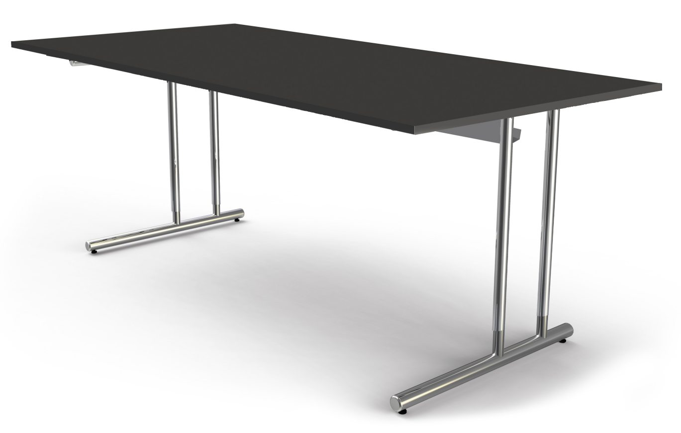 Schreibtisch extra große Arbeitsfläche 200 x 100 cm und Kabelwanne