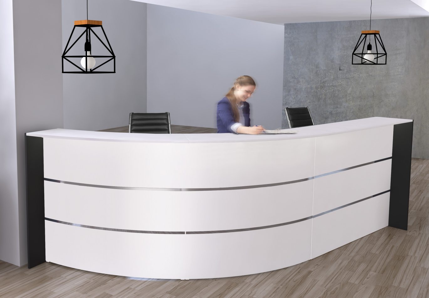 moderne und preiswerte Rezeptionstheke für kleine Hotels