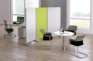 mobile Trennwände für Messen und Büro