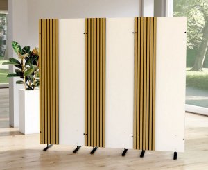 moderner geräuschabsorbierender Büro-Raumteiler