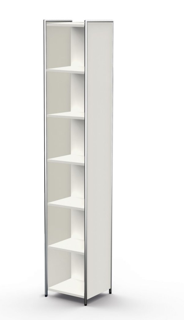 offener Büro-Regalschrank mit 6 Ordnerhöhen Höhe = 220 cm