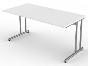 günstiger Schreibtisch mit Kabelkanl