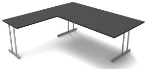 Winkelschreibtisch mit extra großer Arbeitsplatte 200 x 200 cm