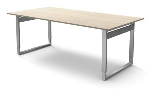großflächiger höhenverstellbarer Schreib- u. Besprechungstisch 200 x 100 cm