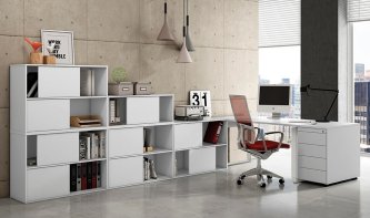 Büro-Wandschränke mit Schiebetüren