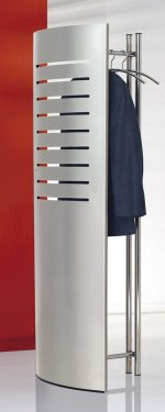 Metall-Standgarderobe mit Sichtschutz