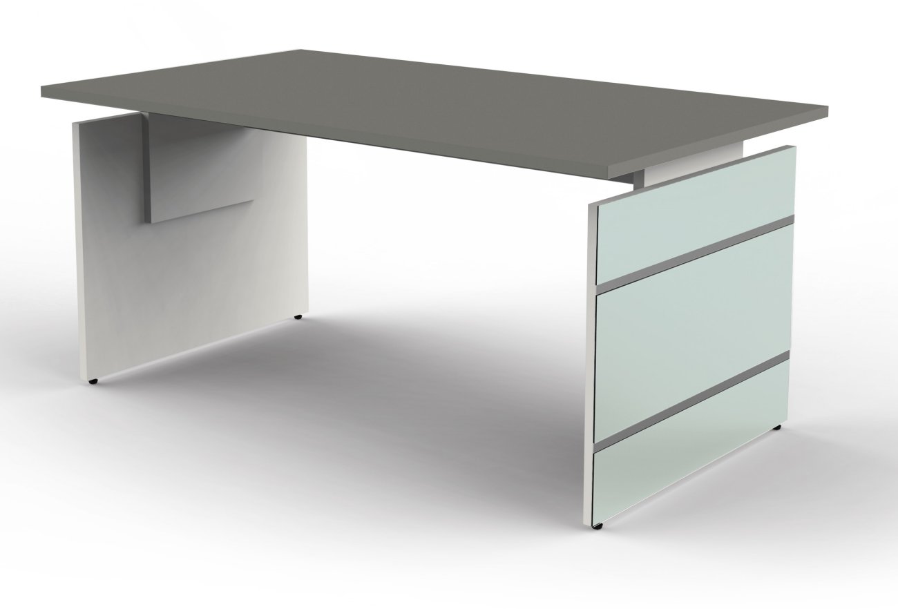 eleganter Wagengestell-Schreibtisch höhenverstellbar