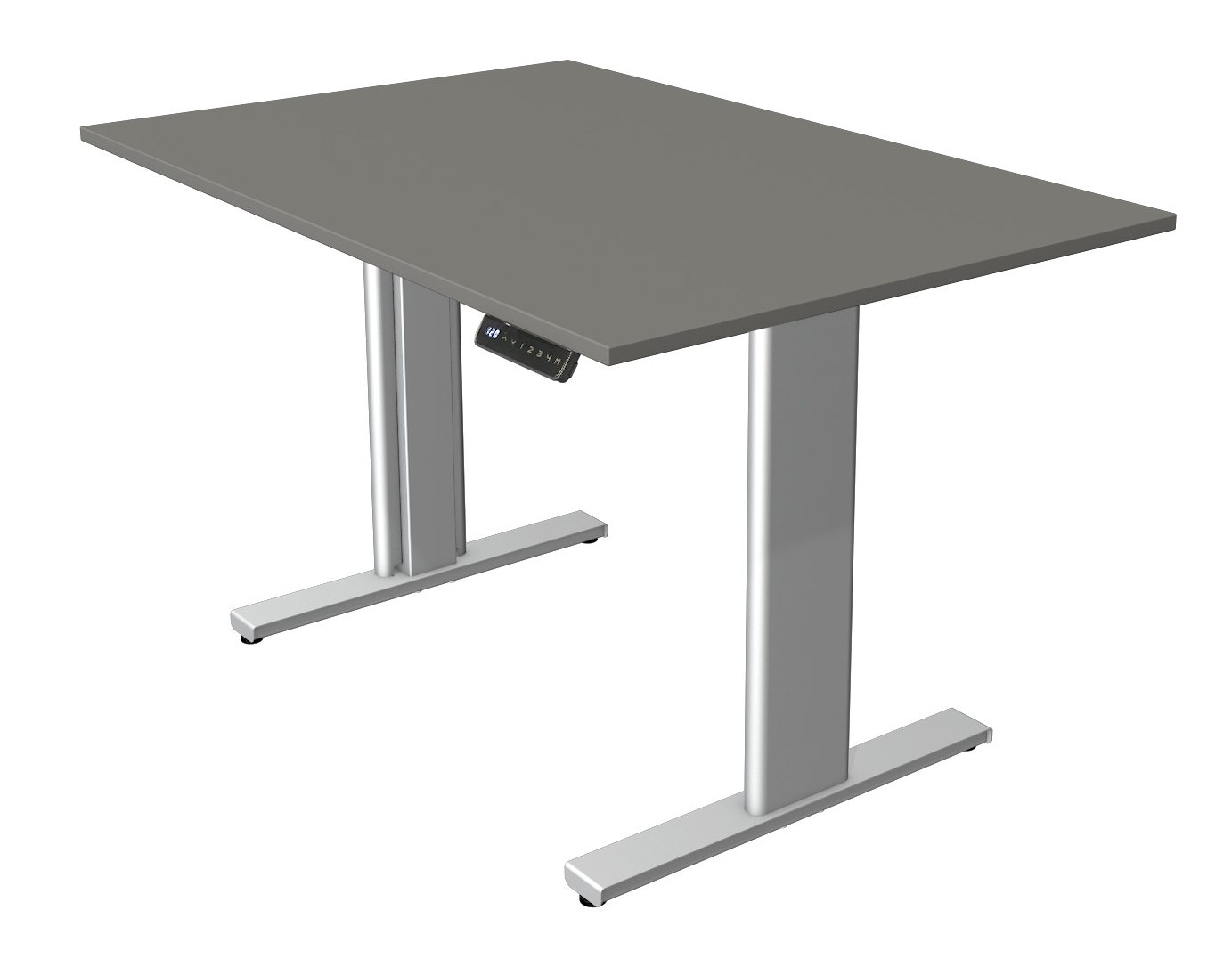 kleiner Sitz-Stehschreibtisch 120 x 80 cm für Home-Office